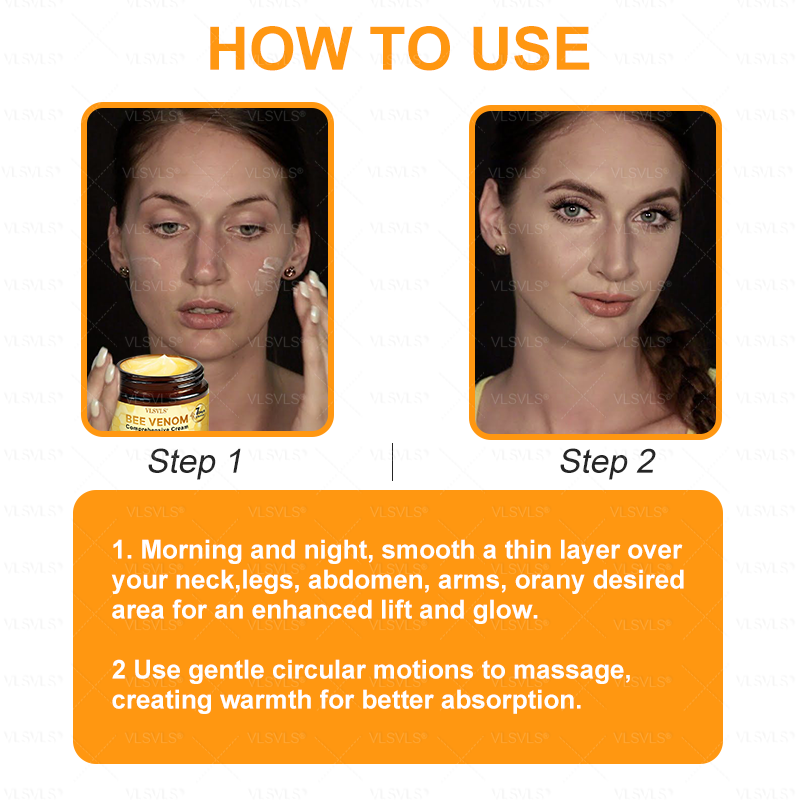 Made and Shipped from USA  ⭐✨  VIREXO® Bee Venom Comprehensive Cream  LAST DAY 80% OFF(Sagging Skin, Fine Lines, Loss of Firmness, Flat Bust, Drooping Hips, and More)