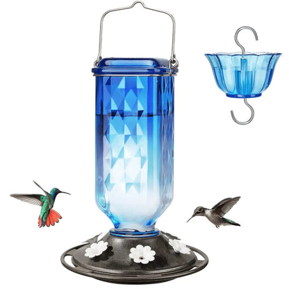 💥Last Day Sale 49% Off💥24oz Leak Proof Glass Hummingbird Feeder with Ant Moat 🔥BUY 2 FREE SHIPPING