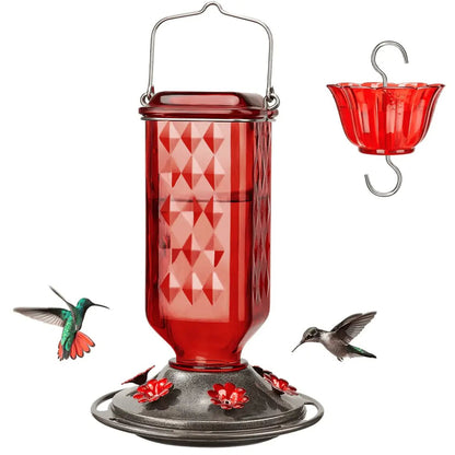 💥Last Day Sale 49% Off💥24oz Leak Proof Glass Hummingbird Feeder with Ant Moat 🔥BUY 2 FREE SHIPPING